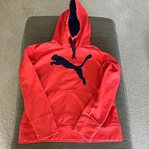 Size L women’s red and blue PUMA hoodie